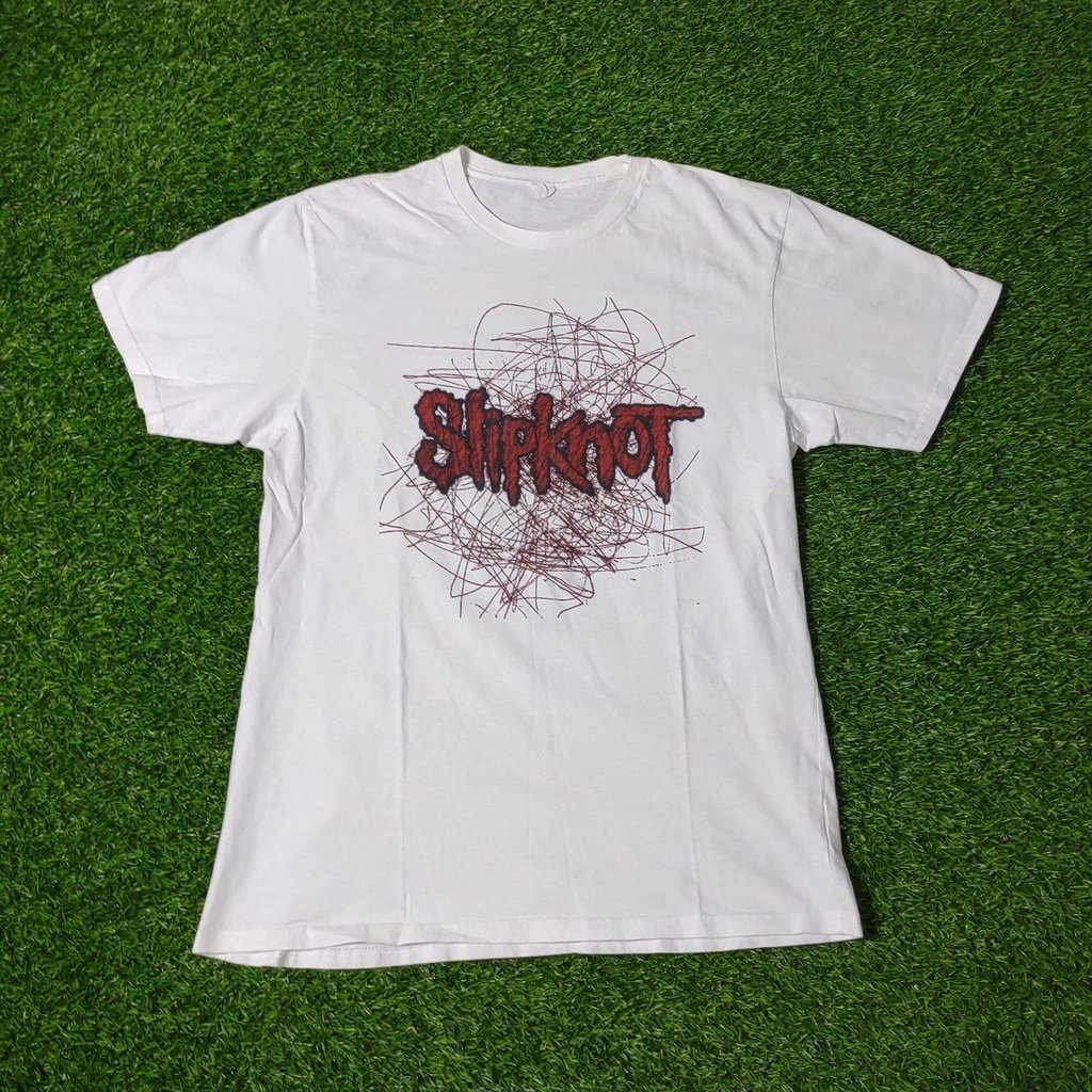 Slipknot T-Shirt Double Sided Graphic Tee Concert Tour Nu-Metal Mens Medium